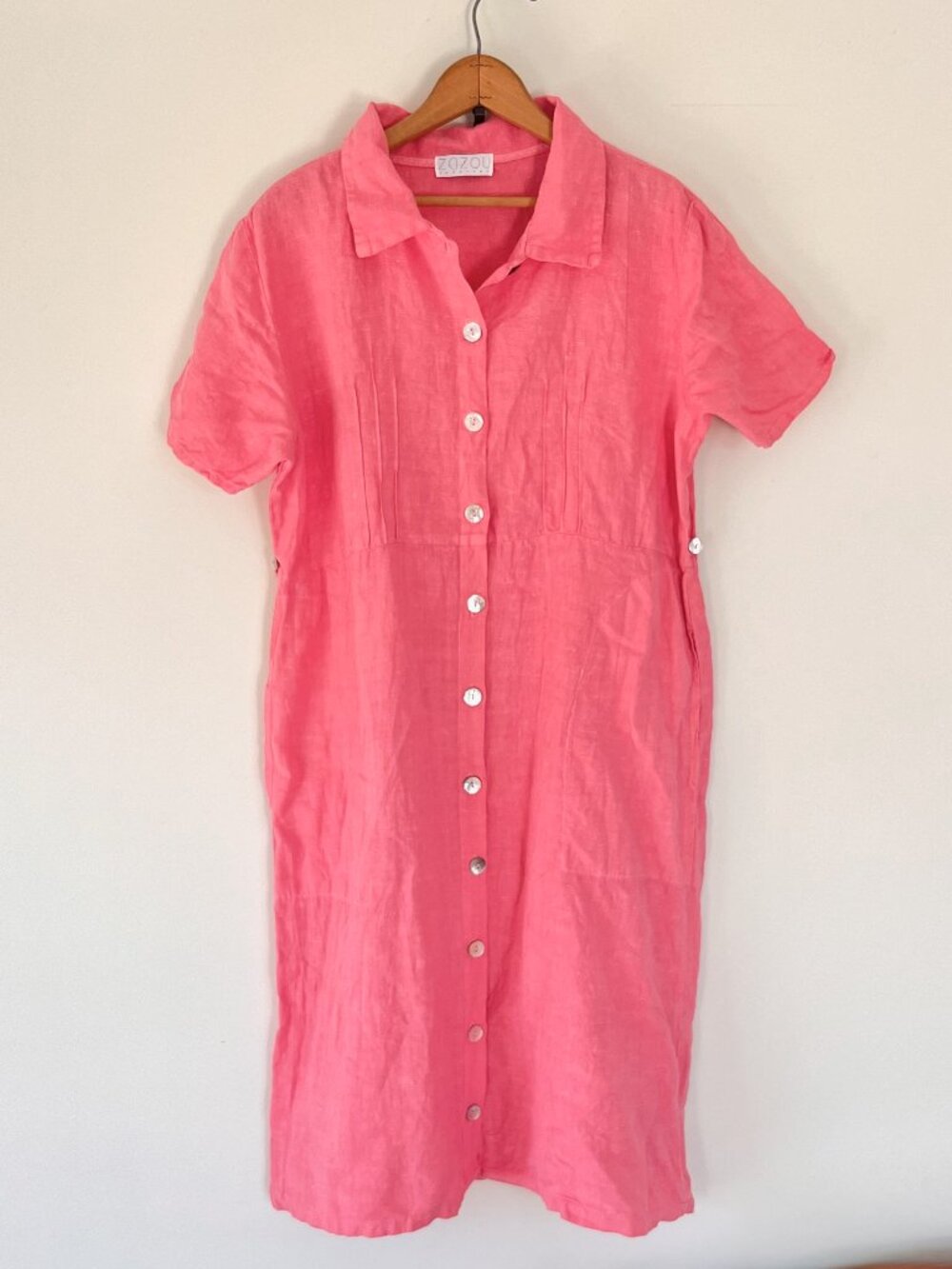 Vintage Linen Shirt Dress Dress